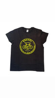 T-shirt Gravel Castello di Monteriggioni BLACK/YELLOW fluo 100% cotone