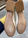 Mocassini scarpe donna Divine Follie in vera pelle leopardo Beige Made in italy