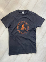 Gravel Bike Siena T-shirt Vintage orange 100% cotone